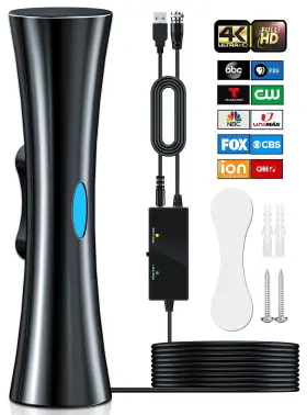 1100 Eugiem 732404299598 Miles Range Tv Antenna For Smart Upgraded Digital Hd