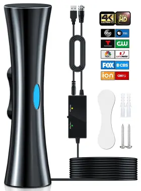 1100 Eugiem 732404299642 Miles Range Tv Antenna For Smart Upgraded Digital Hd