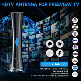 Eugiem 732404299703 1200 Miles Range Tv Antenna For Smart Upgraded Digital Hd #3