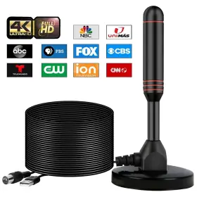 Exovow 794414966969 Tv Antenna For Local Channels Indoor With 2 Amplifier Signal Boos #2
