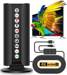 Fabriyut 797533466686 2026 Upgraded Tv Antenna For Smart 3000 Miles Range Strongest Digital Hd