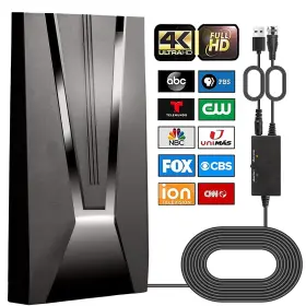 Fallmist 762736387489 Tv Antenna Indoor- Amplified Hdtv Digital For