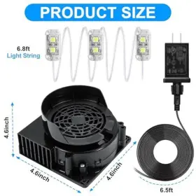 Blower-1 Fantmat Air Blower For Inflatables 12v 1.2a Replacement Fan With 1.5a #3