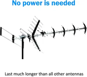 Five Star 313101659689 Outdoor Hdtv Antenna Up To 200 Mile Long Range Attic Or Roof Mount Tv #2