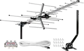 Five Star 726084160965 Yagi Satellite Hd Tv Antenna Up To 200 Mile Long Range Attic Or Roof