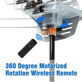 Five Star 840449112441 Outdoor 150 Mile Motorized 360 Degree Rotation Ota Amplified Hdtv Antenna For #2