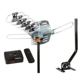 Five Star 840449112731 Outdoor Hd Tv Antenna Strongest Up To 150 Miles Long Range With Motorized 360 De