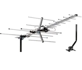 Five Star 840449118139 Tv Antenna Indoor/outdoor Yagi Satellite Hd With Up To 200 Mile Range