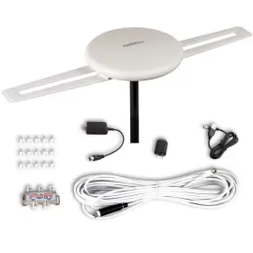 Five Star 840449118306 Hdtv Antenna 360 Omni-directional Reception Amplified Outdoor Tv 150