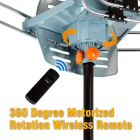 Five Star 840449118481 Hdtv Antenna Amplified Digital Outdoor 150 Miles Range 360 Degree Ro #2