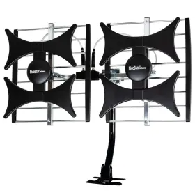 Five Star 840449119648 Multi-directional 4v Hdtv Amplified Antenna - Up To 200 Mile Range Uhf/vhf