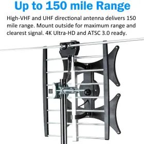 Five Star 840449120156 Multi-directional 4v Hdtv Antenna - Up To 150 Mile Range Uhf/vhf Indoor At #3