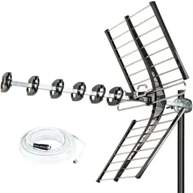Five Star 840449120866 2024 Newest 200 Miles Long Range High-performance Hdtv Vhf Uhf Outdoor Antenn