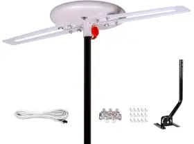 Five Star 840449121597 Upgraded 2024 Omni-directional Outdoor Hd Digital Tv Antenna 360 Degree J Mo