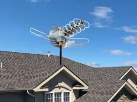 Fs-5809 Five Star Antenna Steerable Vhf/uhf Broadcast Tv With Remote Control And Amp