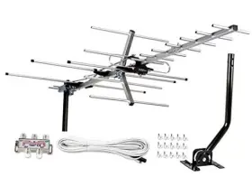 Fsa-5812 Five Star Yagi Satellite Hd Tv Antenna Up To 200 Mile With J Pole Kit