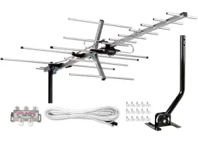 Fsa5812jr Five Star Yagi Satellite Hd Tv Antenna Up To 200 Mile Range Attic Or Roof Mount Ant