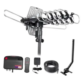 Foever Llc 717018033158 Tv Antenna Outdoor 360 Omni-directional Reception Long 200 150 Miles Black