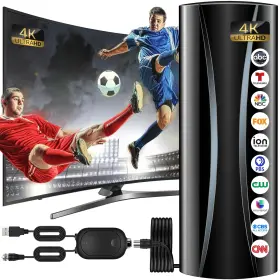 An-5004-09 Forlovv 2700 Miles Tv Antenna Indoor Hdtv For Local Channels With Amplifier