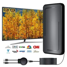 Fortrek 898554600707 Tv Antenna Indoor 2024 Digital For Local Channels Amplified Hdtv