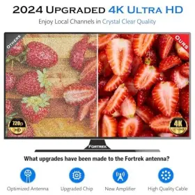 Fortrek 898554600776 Hd Digital Tv Antenna Indoor Outdoor 2024 New Amplified Hdtv Antennas For Lo #2