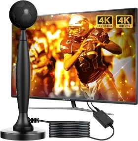 Fx-22a Fortrek Tv Antenna Indoor 2025 Digital For Local Channels Black
