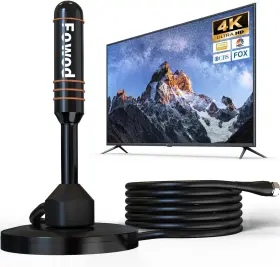 Fd-ant203 Fronguld 10ft Coax Cable Hd Digital Tv Antenna Support Smart 4k 1080p Hdtv 360 Reception
