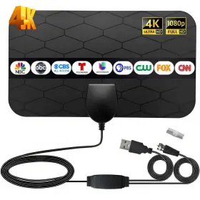 Galkvoz 031088886213 Antenna Tv Digital Hd Indoor Portable For Local Channel