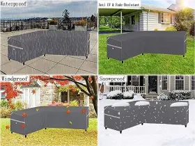Shaped-58lx85r Garden Balsam Sfc-58l/85r 33 31 Fade Resistant Waterproof L Left Facing V/l-shaped Dark Grey #2