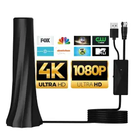 Gearit 810166803625 High-gain Tv Antenna - Indoor Long Range Hd For Local Channels Su