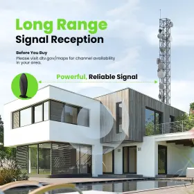 Gearit 810166803632 High-gain Tv Antenna - Indoor Long Range Hd For Local Channels Su #3