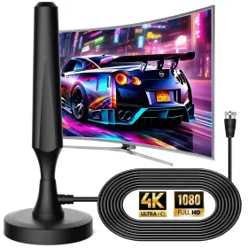 Gesobyte 717690751548 Tv Antenna For Smart Indoor Easy Installation Long Range Re