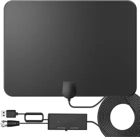 Gesobyte 717813705656 Tv Antenna Hd Digital Indoor 400 Miles Long Range Outdoor