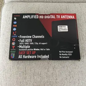 B07xqlw1h7 Gesobyte Amplified Hd Digital Tv Antenna Long 250 Miles Range Support 4k 1080 Easy Setup