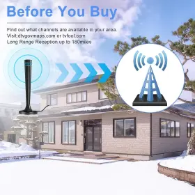 Gisterce 717331304690 Tv Antenna Digital Hd Indoor Support 4k 1080p #2