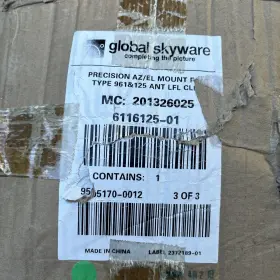 6116125-01 Global Skyware Az-el Mnt-type 961/125 Elevation 1.2m Ku Band.6116125-01