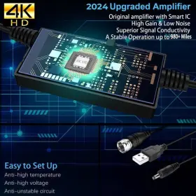 Goxis 732404288424 980 Miles Tv Antenna Indoor With Strongest Amplifier Signal Booster #2