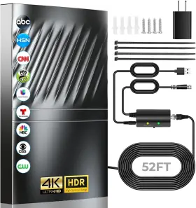 Goxis 732404370631 3000 Miles Range Tv Antenna 2025 Upgraded Digital For Smart Indo