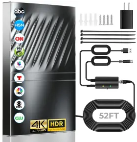 Goxis 732404371218 3000 Miles Range Tv Antenna Indoor 2025 Digital For Smart And