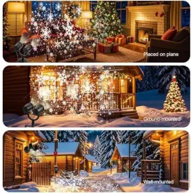 Ht-ty-10 Guangdong Hondu International Supply Chain Co. Ltd. Outdoor Christmas Projector Lights Double Head Snowfall Led #2