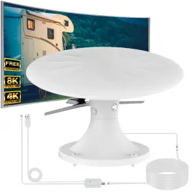 Us-ckx-001 Gzmjrd Rv Tv Antennas Roof Mounted 720 Long Range Omni Directional Reception Digit