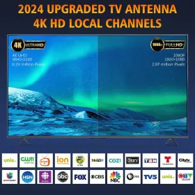 Hdttvvt 313027555508 2024 Tv Antenna Indoor Digital For Smart 980 Miles Ran #2