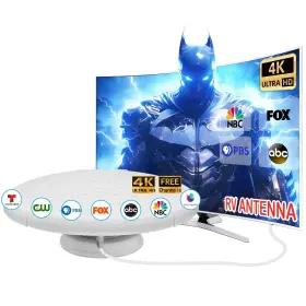 Hidb 732095174204 Rv Tv Antenna Amplified Digital Hd With Long Range Reception Magn