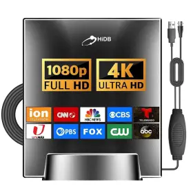 Hidb 791519050463 2024 Newest Tv Antenna For Smart Indoor Outdoor Long Range Re