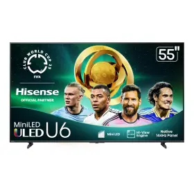 55u65qf Hisense 55 Inch Class U6 Series Mini-led 4k Uhd Smart Fire Tv 2025 Model - Qle