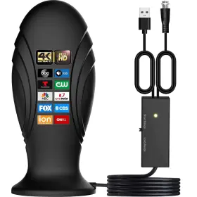 Hoyigo 769818596050 Tv Antenna Indoor For Local Channels 360 Long Distanc