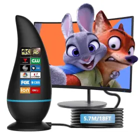 Iaktd 029082093601 Latest Version Tv Antenna 1080p 4k Hd Digital 560 Miles Range 36