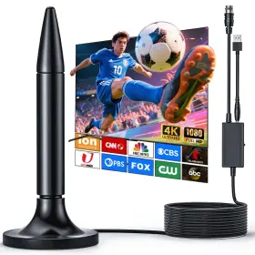 Igenjun 762817568103 Tv Antenna 2025 Indoor With Signal Booster Long Range Digital Hd Fo