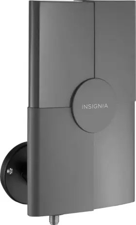 Ns-ant20da Insignia 600603222146 Compact Outdoor Amplified Tv Antenna - Gray