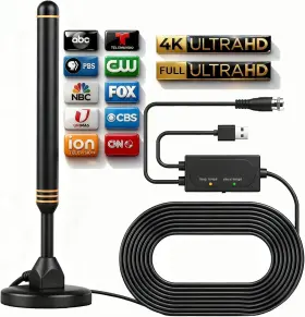 Intelbras 899298699491 Tv Antenna Indoor For Smart Long Range Reception And All